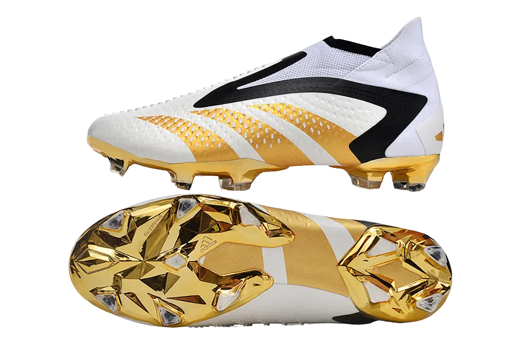 Adidas Predator Accuracy+ FG x Jude Bellingham - White/Gold/Black Retro-footballkits