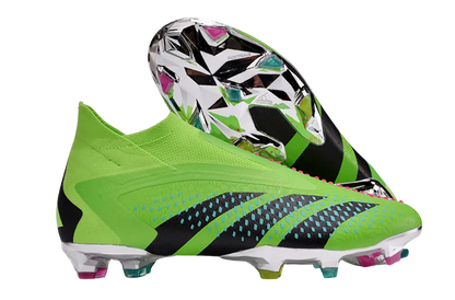 Adidas Predator Accuracy+ FG Firm Ground Soccer Cleats - Green/Blue/Black Retro-footballkits