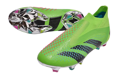 Adidas Predator Accuracy+ FG Firm Ground Soccer Cleats - Green/Blue/Black Retro-footballkits