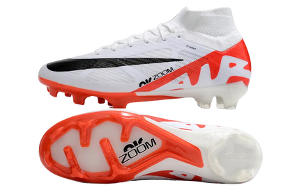 Nike Zoom Superfly 9 Elite FG Soccer Cleats (Bright Crimson/White/Black) Retro-footballkits