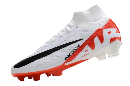 Nike Zoom Superfly 9 Elite FG Soccer Cleats (Bright Crimson/White/Black) Retro-footballkits