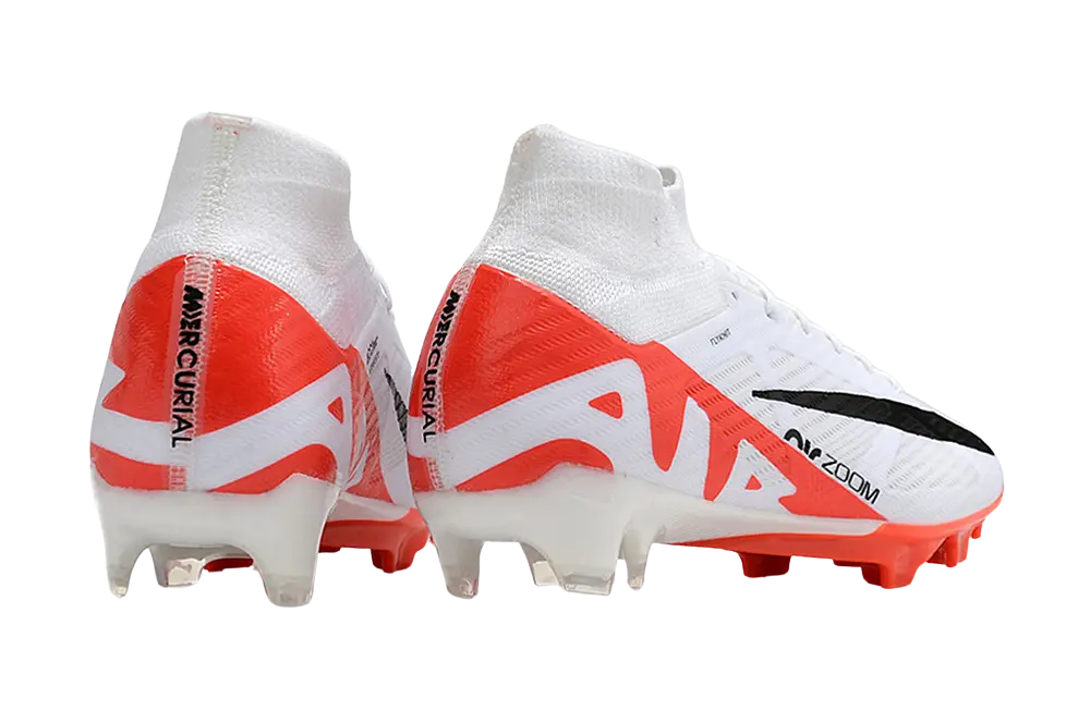 Nike Zoom Superfly 9 Elite FG Soccer Cleats (Bright Crimson/White/Black) Retro-footballkits