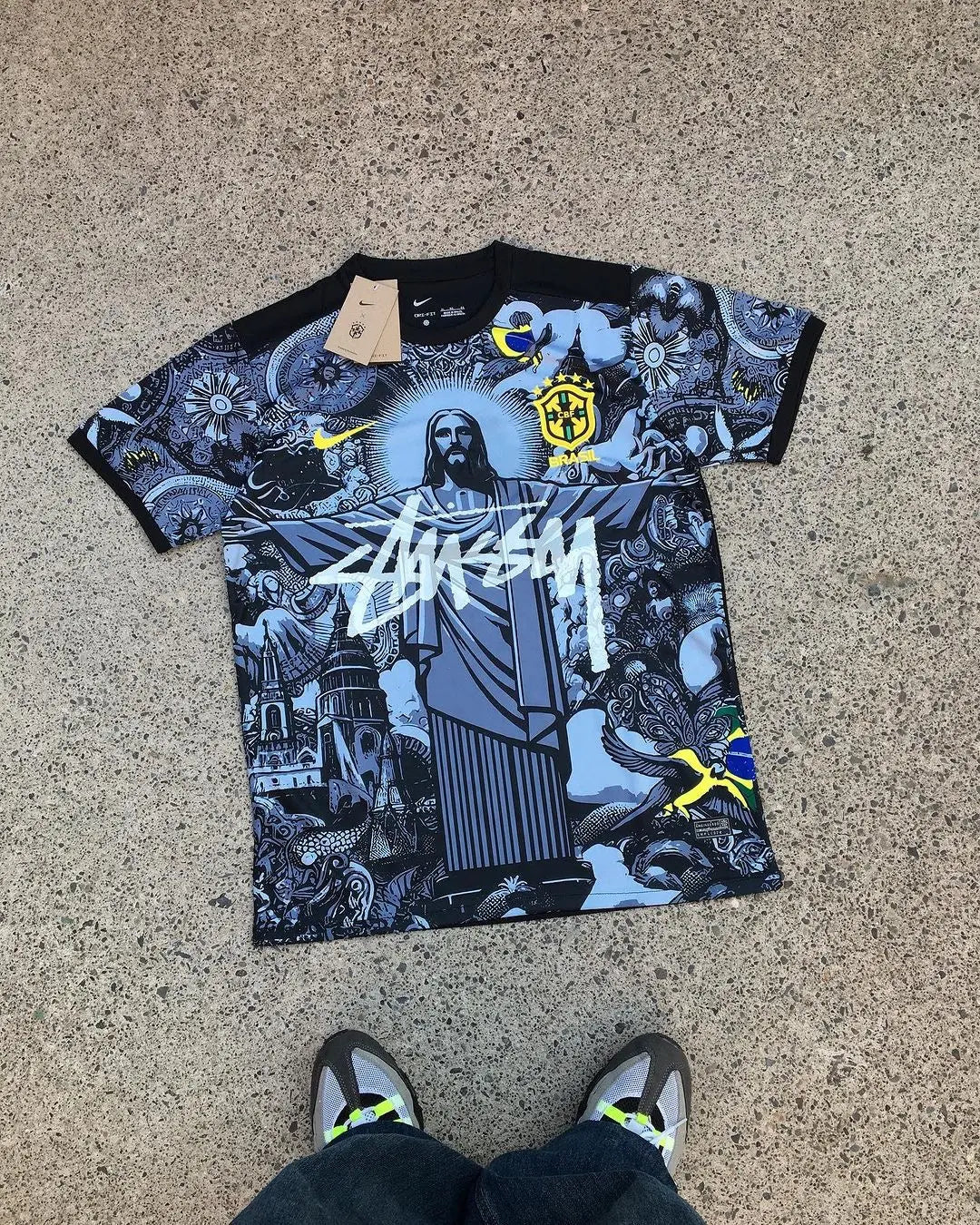 Brazil Jesus Jersey x Stussy - Limited Edition Retro-footballkits