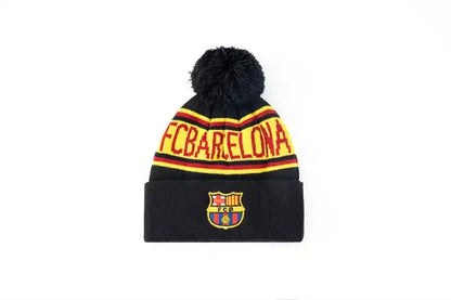 FC Barcelona Pom Knitted Beanie – Black Retro-footballkits