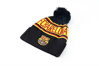 FC Barcelona Pom Knitted Beanie – Black Retro-footballkits