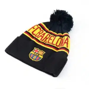 FC Barcelona Pom Knitted Beanie – Black Retro-footballkits