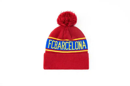 FC Barcelona Pom Knitted Beanie – Red Retro-footballkits