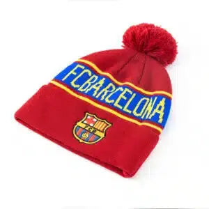 FC Barcelona Pom Knitted Beanie – Red Retro-footballkits