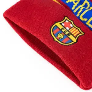 FC Barcelona Pom Knitted Beanie – Red Retro-footballkits