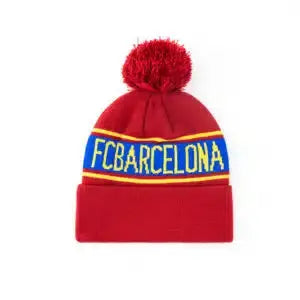 FC Barcelona Pom Knitted Beanie – Red Retro-footballkits