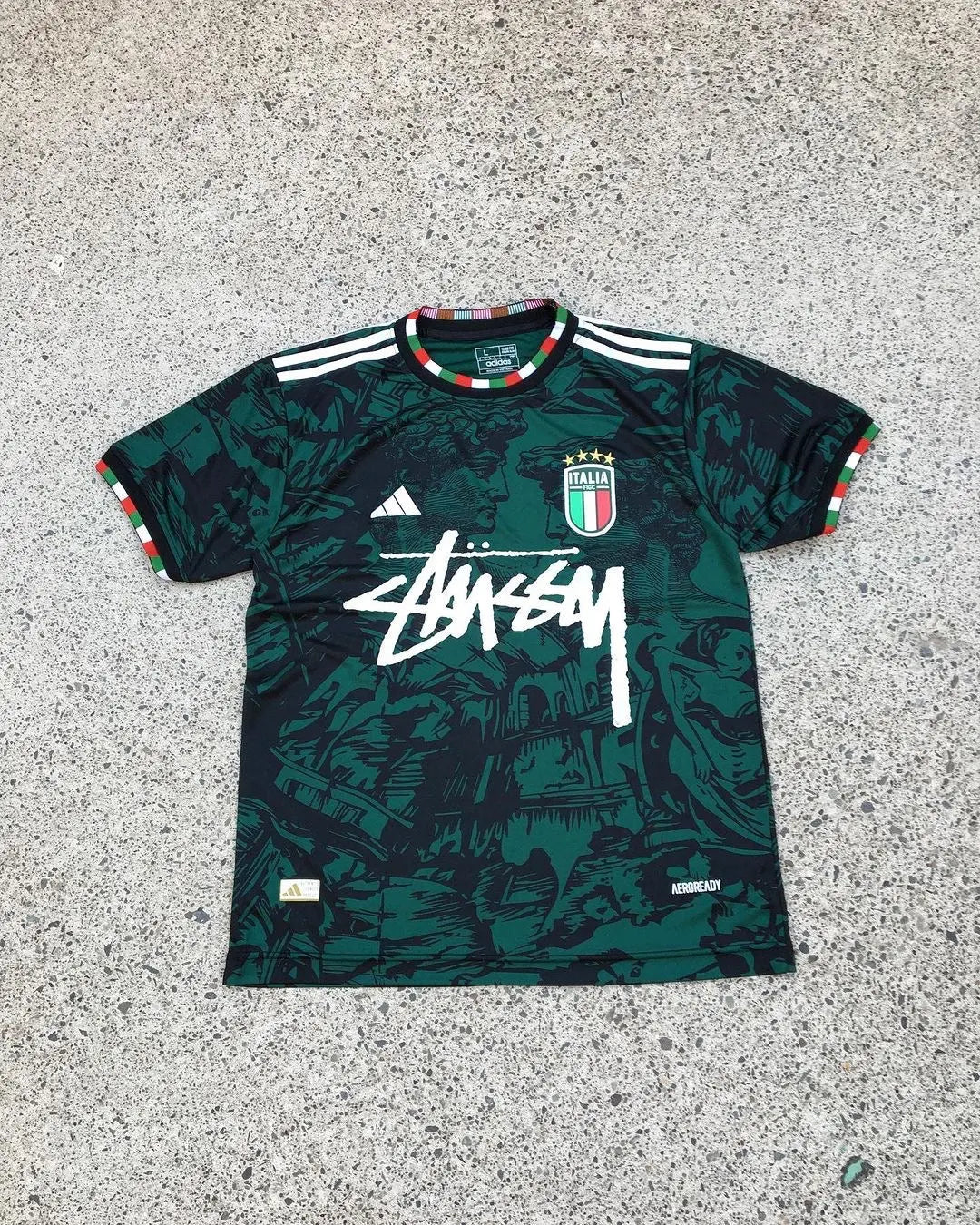 Italy X Stussy special edition Retro-footballkits