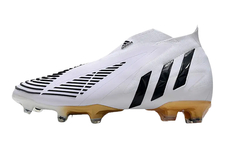 Adidas Predator Edge+ FG Al Hilm - White/Black/Metallic Gold Retro-footballkits