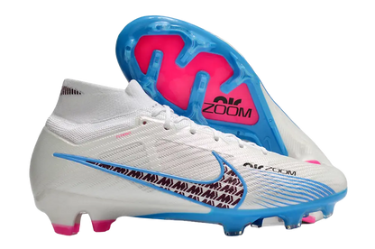 Nike Air Zoom Mercurial Superfly 9 Elite FG White Blue Pink Retro-footballkits