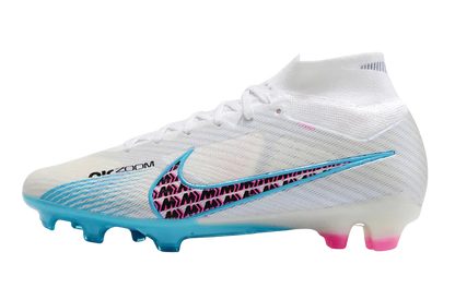 Nike Air Zoom Mercurial Superfly 9 Elite FG White Blue Pink Retro-footballkits