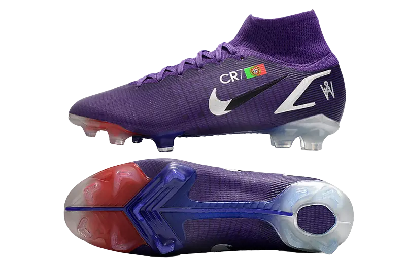 Nike Mercurial Superfly 8 Elite FG Ronaldo CR7 Purple Retro-footballkits