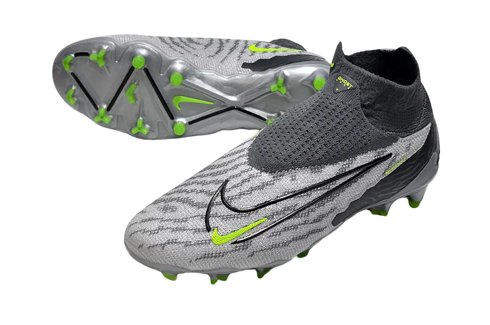 Nike Phantom GX Elite FG - Grey & Yellow Retro-footballkits