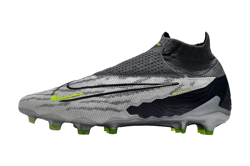 Nike Phantom GX Elite FG - Grey & Yellow Retro-footballkits