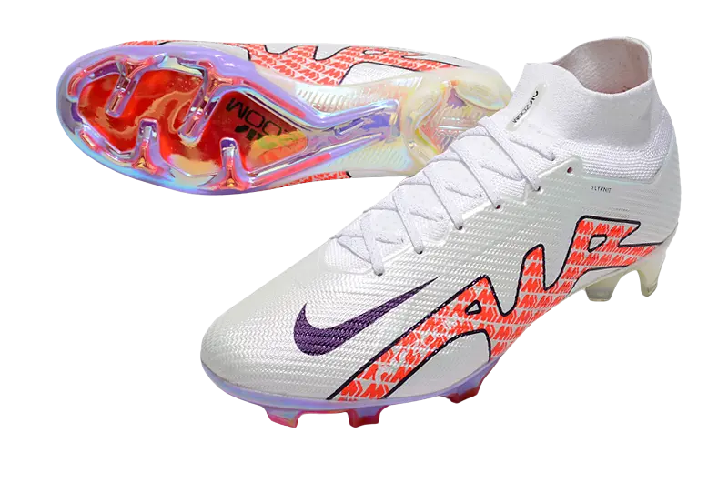 Nike Zoom Mercurial Vapor 15 Elite FG White Bright Crimson Retro-footballkits