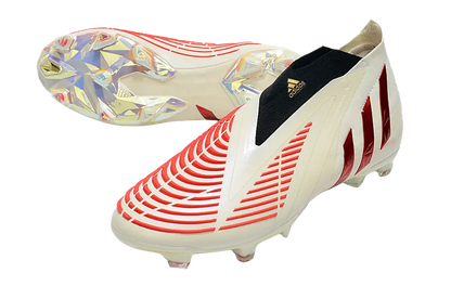 Adidas Predator Edge FG - White/Vivid/Red Gold Retro-footballkits