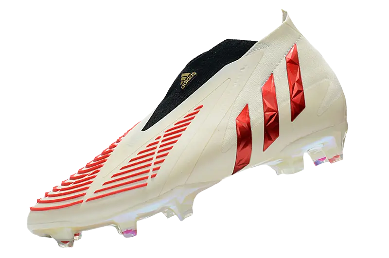 Adidas Predator Edge FG - White/Vivid/Red Gold Retro-footballkits