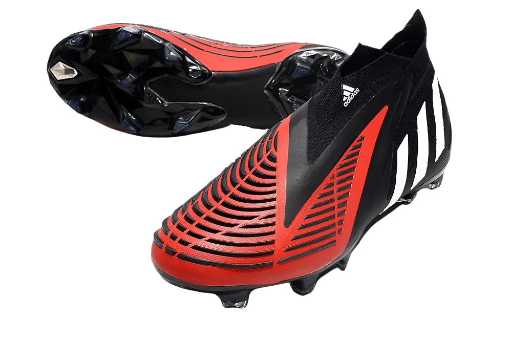 Adidas Predator Edge FG - Black/White/Red Retro-footballkits