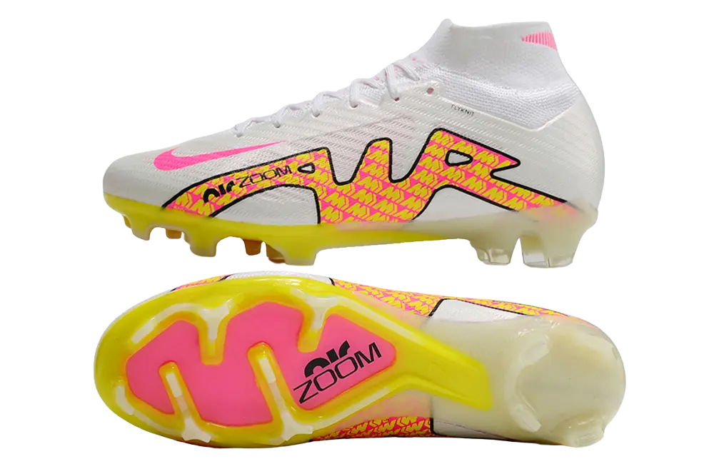 Nike Air Zoom Mercurial Vapor 15 Elite FG - White/Pink/Red Retro-footballkits