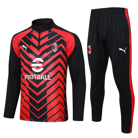 AC Milan 23-24 | Black & Red | Tracksuit Retro-footballkits