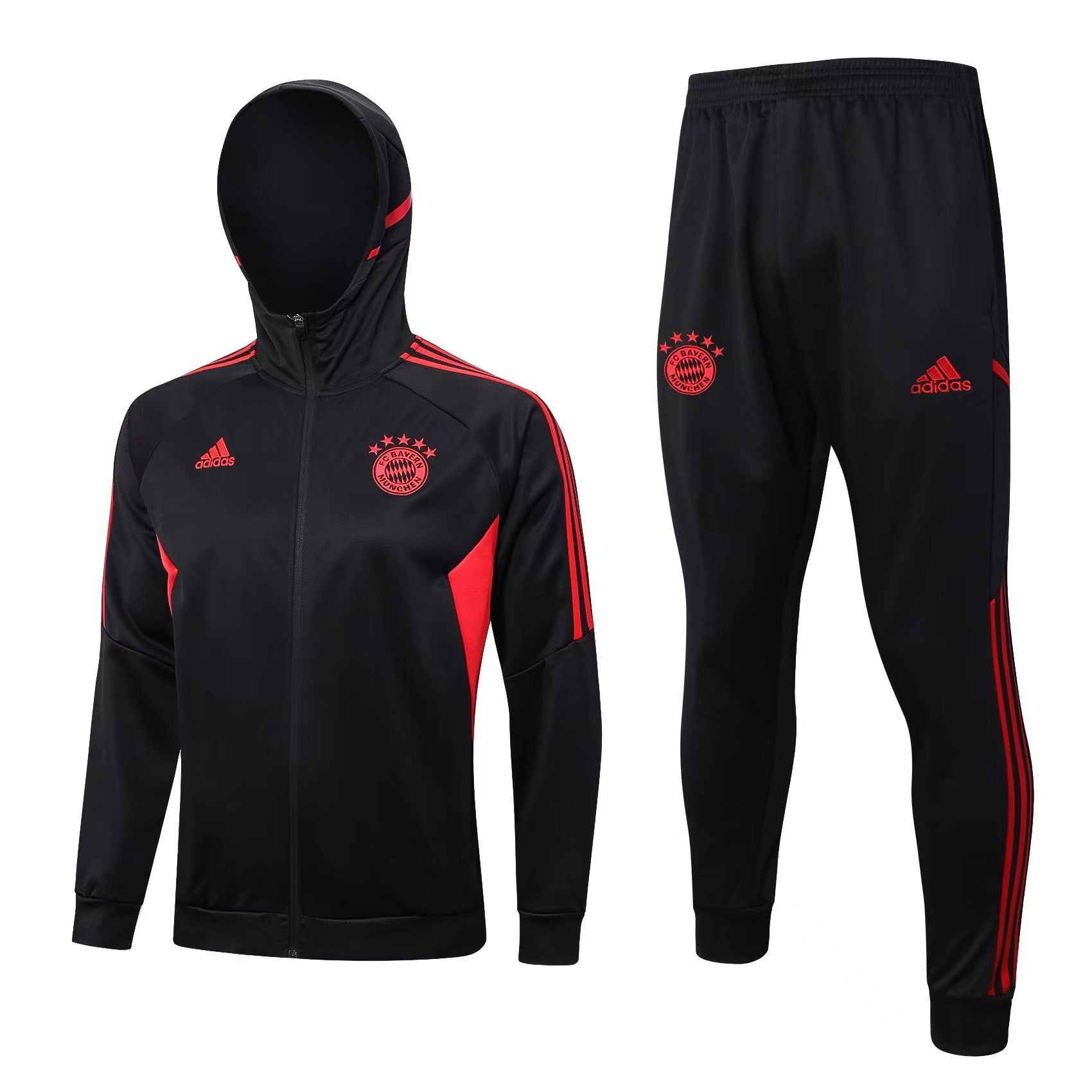 Bayern Munich 23-24 | Black | Tracksuit with Hat Retro-footballkits