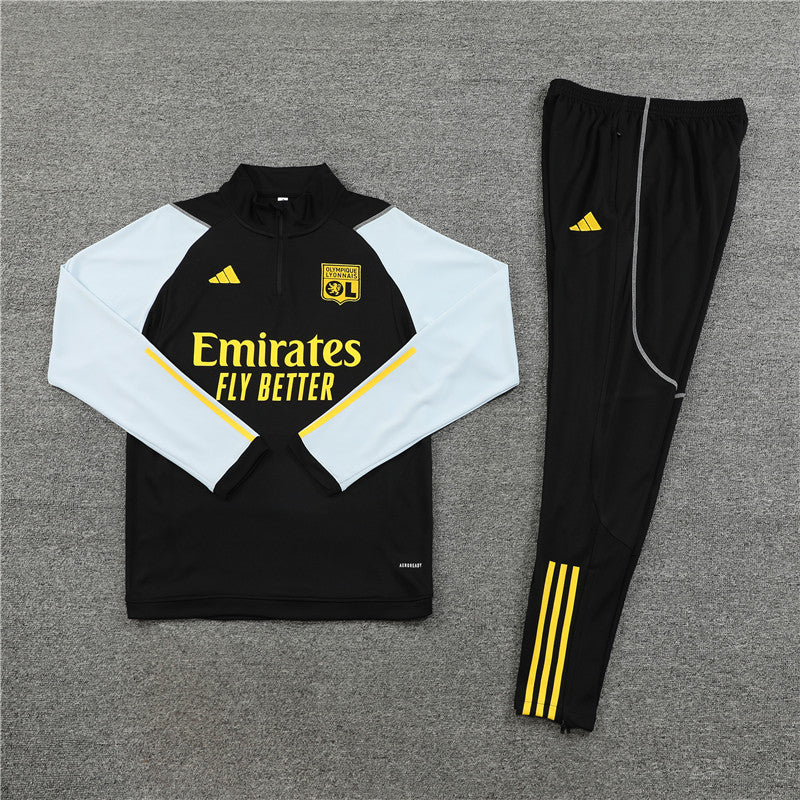 Lyon 23-24 | Black | Tracksuit Retro-footballkits