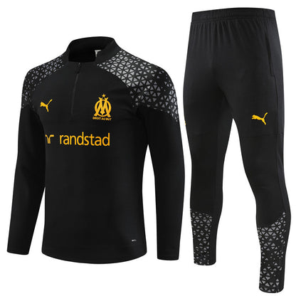 Marseille 23-24 | Black | Tracksuit Retro-footballkits