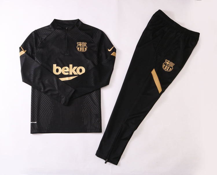 Barcelona Black Gold 20-21 | Tracksuit Retro-footballkits